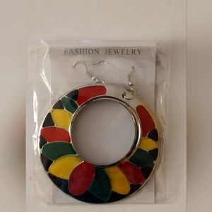 Reggae Circle Earrings